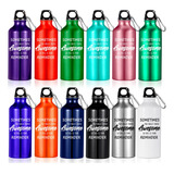 Paquete De 12 Botellas De Agua De Aluminio Multicolor Someti