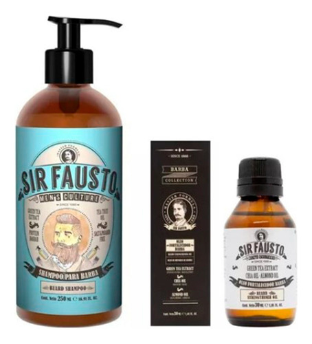 Kit Fortalecedor Y Crecimiento Para Barba Shampoo + Oleo 
