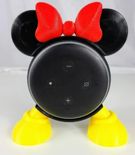 Suporte Stand Alexa Minnie E Mickey Para Echo Dot 3 Geração