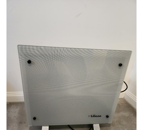 Calefactor Panel Vidrio Pie Pared Liliana Ppv200 Blanco