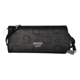 Bolsa Cartera Guess Con Strap Larga Original Placa Plateada