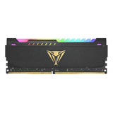 Memoria Ram Viper Steel Rgb Gamer Color Negro 8gb 1 Patriot Pvsr48g320c8