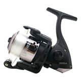 Spinit Breeze Reel Jr 2500 Frontal Pesca Pejerrey Nylon Color Negro