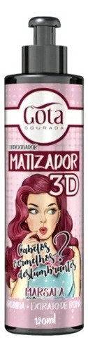 Gota Dourada Condicionador Matizador 3d Marsala 120ml