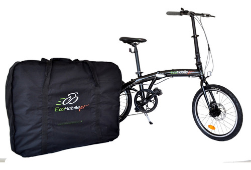 Bicicleta Plegable Aluminio Ecomobilefit R-20 7v Freno Disco