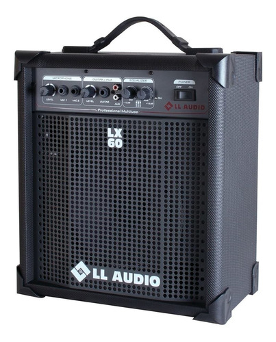 Caixa Amplificada Ll Lx 60 Cubo Guitarra Violão Mic Som Tv Cor Preta 110v/220v (bivolt)