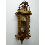 Reloj  A Pendulo Antiguo De Pared  Junghans B12  Aguila