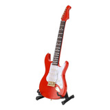 Guitar Crafts Miniatura Modelo Eléctrico Rojo Musical