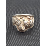 Anillo De Plata Gallos De Pelea Peso 14 Gramos