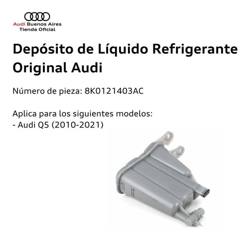 Depsito De Lquido Refrigerante Audi Q5 2010 Al 2021 Foto 2