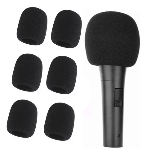 6pk Esponja Para Micrófono Audio Anti Pop Viento Condensador