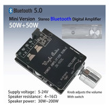 Amplificador  De 50wx2 Con Bluetooth  V5.0 