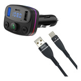 Combo Transmisor Reproductor Inalámbrico Y Cable Usb Tipo C