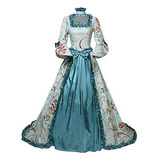 Vestido De Época Victoriana Máscara Marie Antoinette Civil War
