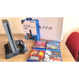 [imperdível] Ps4 - Playstation 4 Slim 500gb Sony + Controle Dualshock Original + Suporte E 4 Jogos Incríveis!