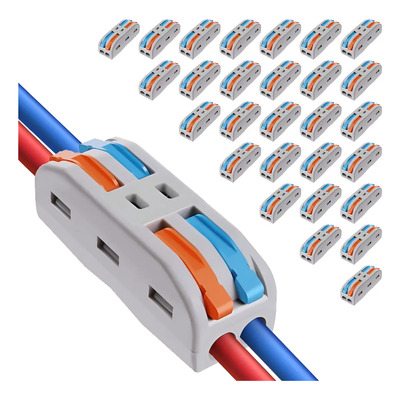30pzs Conector Terminal Conexion Rapida Empalme Electrico