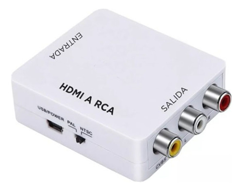 Adaptador Conversor Hdmi 1.4 A Rca Full Hd Smart Tv- 3267