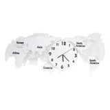 Reloj De Pared Con Mapa Del Mundo 3d Para Uso Doméstico