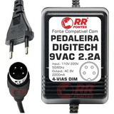 Fonte Ac 9v 2.2a 4 Vias Pra Pedaleira Digitech Rp6