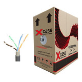 Cable Utp 100mts Xcase Cat 5e Doble Forro Para Uso Exterior 