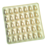 * Molde Silicon 35 Panditas Osos Fondant Jabon Resina Choco