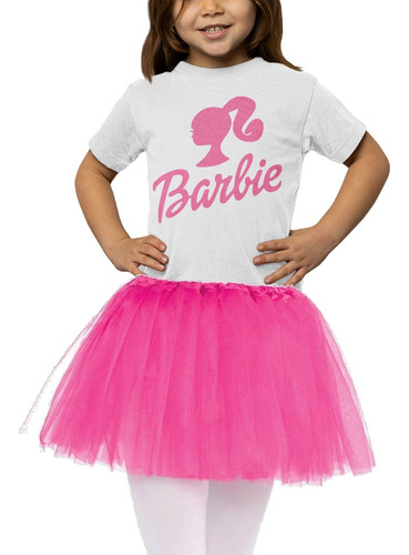 Conjunto Tutu Y Polera De Barbie