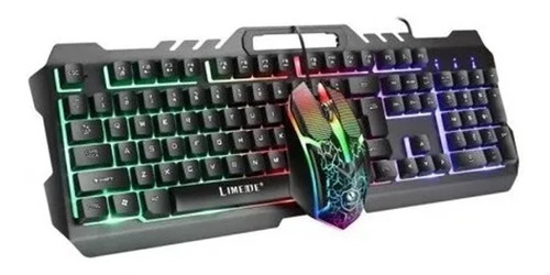 Combo Teclado Y Mouse Gamer Alambrico Gaming Led