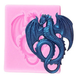 Molde De Silicona Dragon - Fondant - Resina