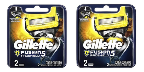 Cartucho Para Barbeador Gillette Fusion 5 Proshield Com 4 Un