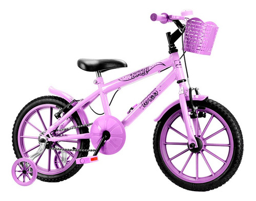 Bicicleta Infantil Forss Bella Aro 16 C/cestinha E Rodinhas