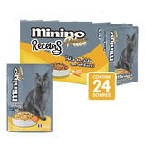 Pack X24 Alimentos Minino Plus Recetas Adultos De 85g C/u
