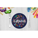 Kit 10 Capas Sousplat Suplat Carnaval Em Casa 35cm X 35cm