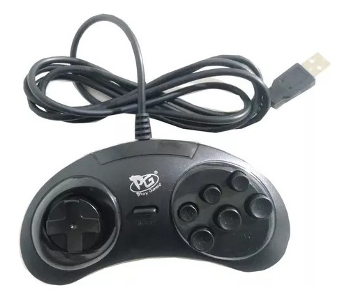 Controle Sega Mega Drive Joystick Usb Para Pc Notebook 