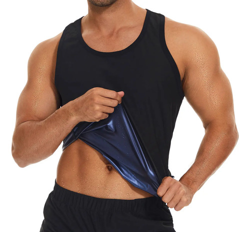 Chaleco Sauna Faja Deportiva Hombre Adelgazante Fitness Gym | Meses sin interés