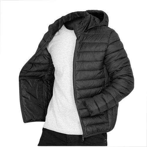 Jaqueta Puffer Frio Bobojaco Impermeável Blusa Vento Capuz 