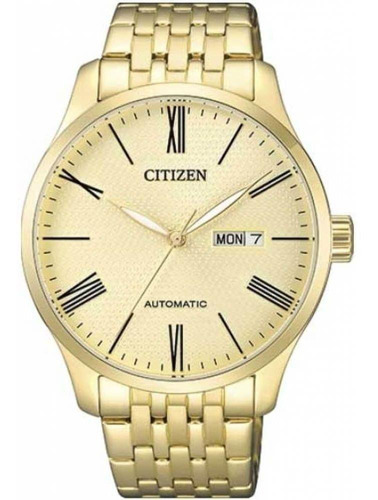 Relógio Citizen Masculino Automatico Tz20804g Dourado Aço
