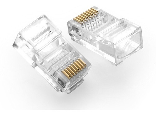 Conector De Red Rj45 Bolsa 100 Unidades Cat5 Terminal Rj45