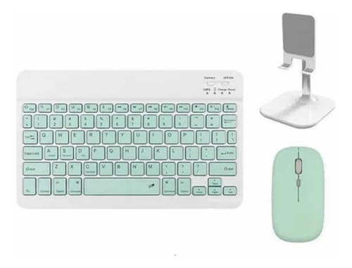 Kit De Teclado Bluetooth Ratón Soporte Teléfono/tablet G1