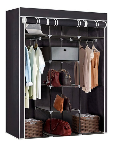 Foldable Wardrobe Organizer Portable Large Cabinet Organizer