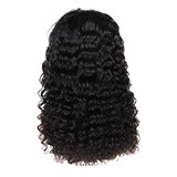 Peluca De Cabello Humano K Deep Wave Remy Con Encaje Frontal