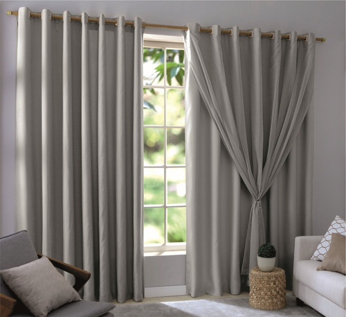 Cortina Sala Quarto Corta Luz 100% Blackout 2,80x2,30 Cores