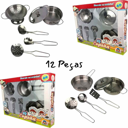 Conjunto Panela Metal Cozinha Infantil De Brinquedo Oferta