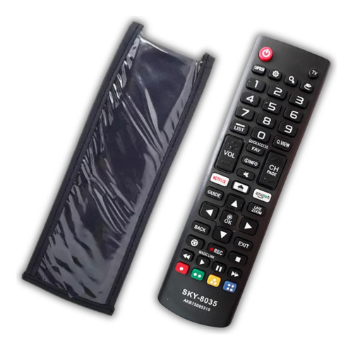 Kit Controle Remoto Capa Proteção Compatível  Tv LG Smart 