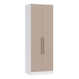 Guarda Roupa Modulado Requinte 2 Portas - Branco Line/duna