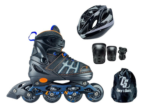 Patines En Linea Kit Chicos Skate Ajustables Con Proteccion