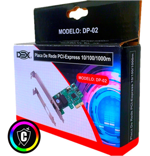 Placa De Rede 10/100/1000 Gigabit - 1gb/s Internet Pci-e X1