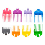 Kit 8 Pentes Coloridos Para Máquina De Corte Wahl Barbeiro!!