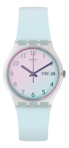 Reloj Swatch Ultraciel Ge713 Celeste Mujer Hecho En Suiza