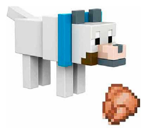 Producto Generico - Minecraft Wolf - Figura Coleccionable A.