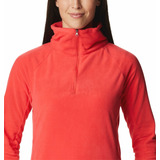 Polar Columbia Glacial Iv 1/2 Zip Mujer (red Hibiscus)